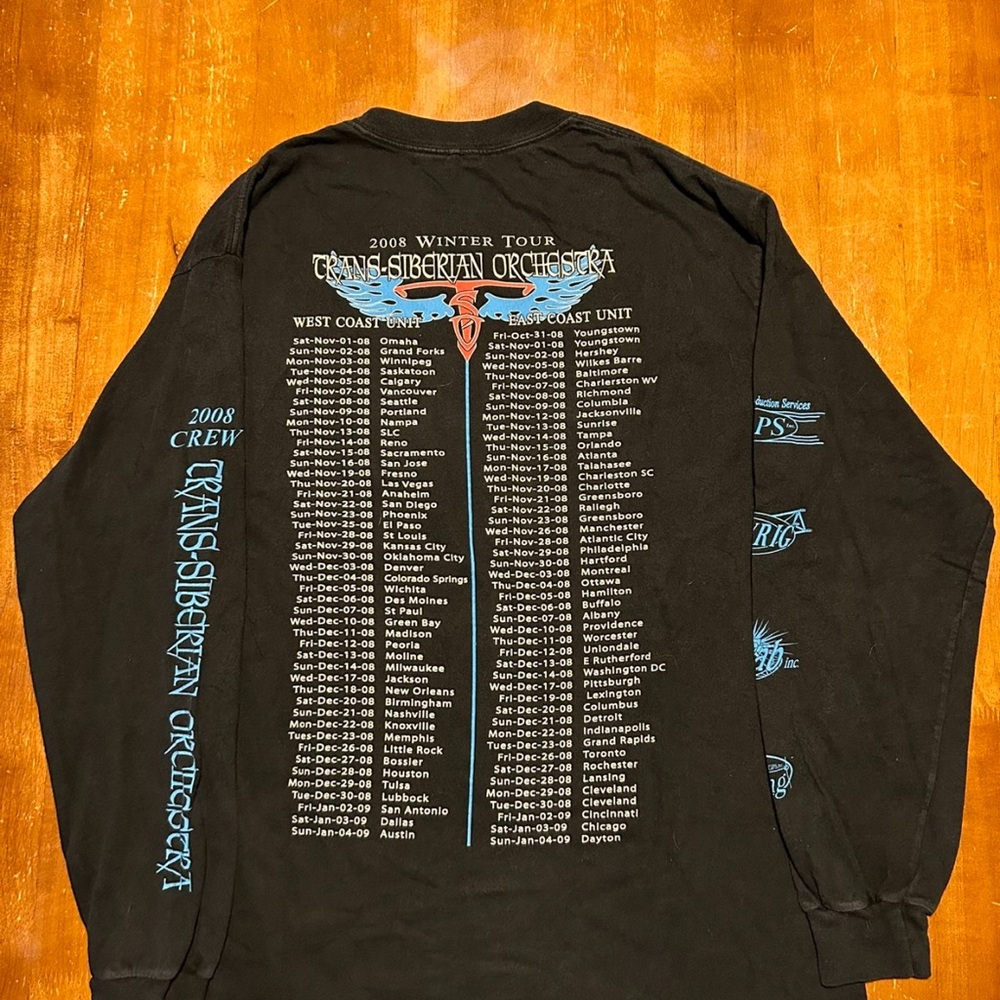 Trans-Siberian Orchestra Tour Crew Shirt